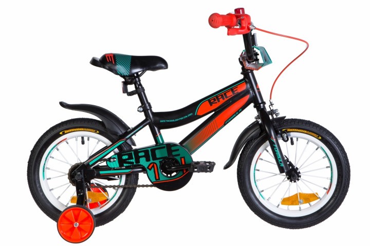 Велосипед детский Formula Race 2021 14 черный, рама - 9" (OPS-FRK-14-016)