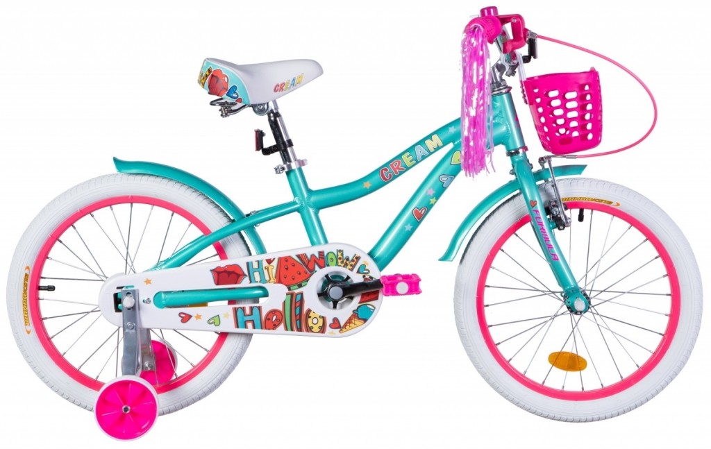 Велосипед детский Formula Cream 2021 18 бирюзовый, рама - 9" (OPS-FRK-18-092)