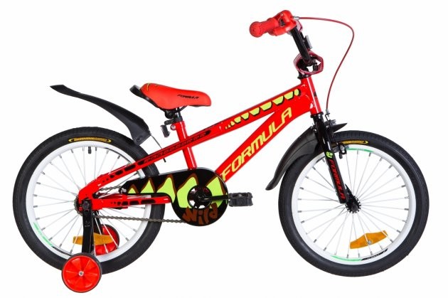 Велосипед детский Formula Wild 2021 18 красный, рама - 9" (OPS-FRK-18-085)