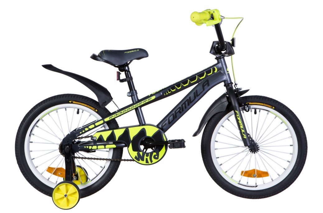 Велосипед детский Formula Wild 2021 18 серый, рама - 9" (OPS-FRK-18-088)