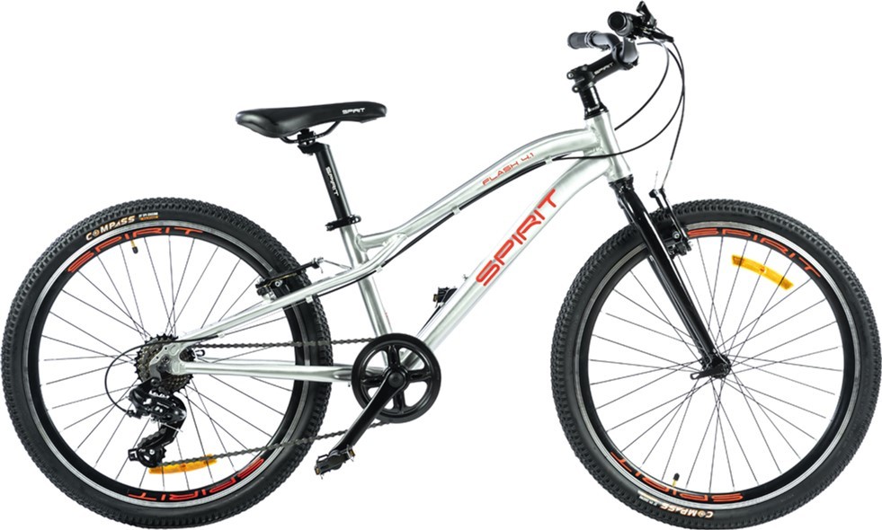 Велосипед подростковый Spirit Flash 4.1 24 серый, рама - 13" (52024044130)