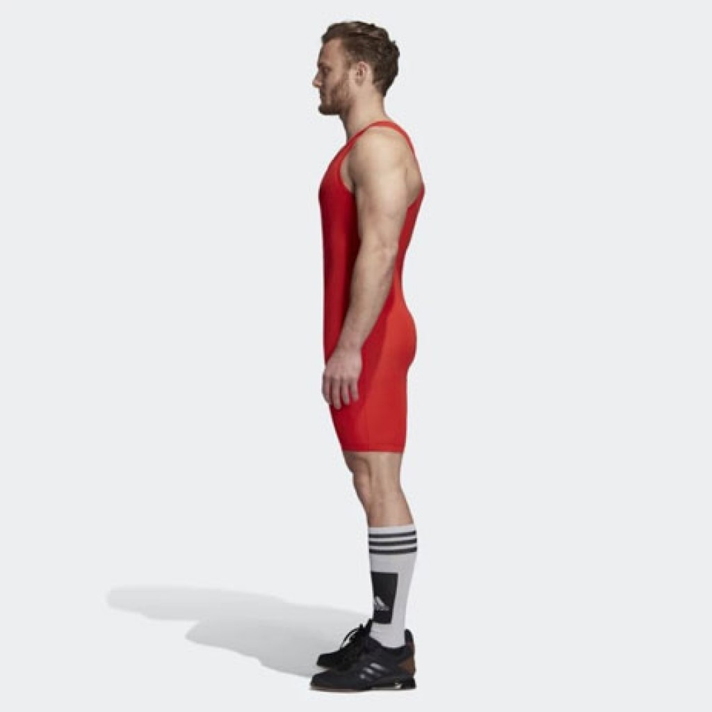 

Трико тяжелоатлетическое Adidas PowerLiftSuit, красное (CW5647, Красный