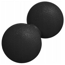 Мяч массажный двойной Springos Lacrosse Double Ball черный, 6x12 см (FA0022)