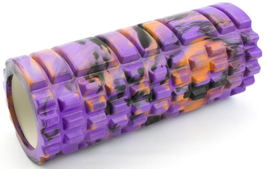 Ролик массажный Sportcraft Mix Color фиолетовый, 33x14 см (ES0032)
