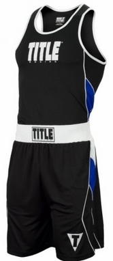 Форма боксерская подростковая Title Aerovent Elite Amateur Boxing синяя (FP-8669-1)