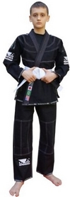 Кимоно детское для Бразильского Джиу Джитсу Bad Boy Limited Series черное (FP-7308-1)