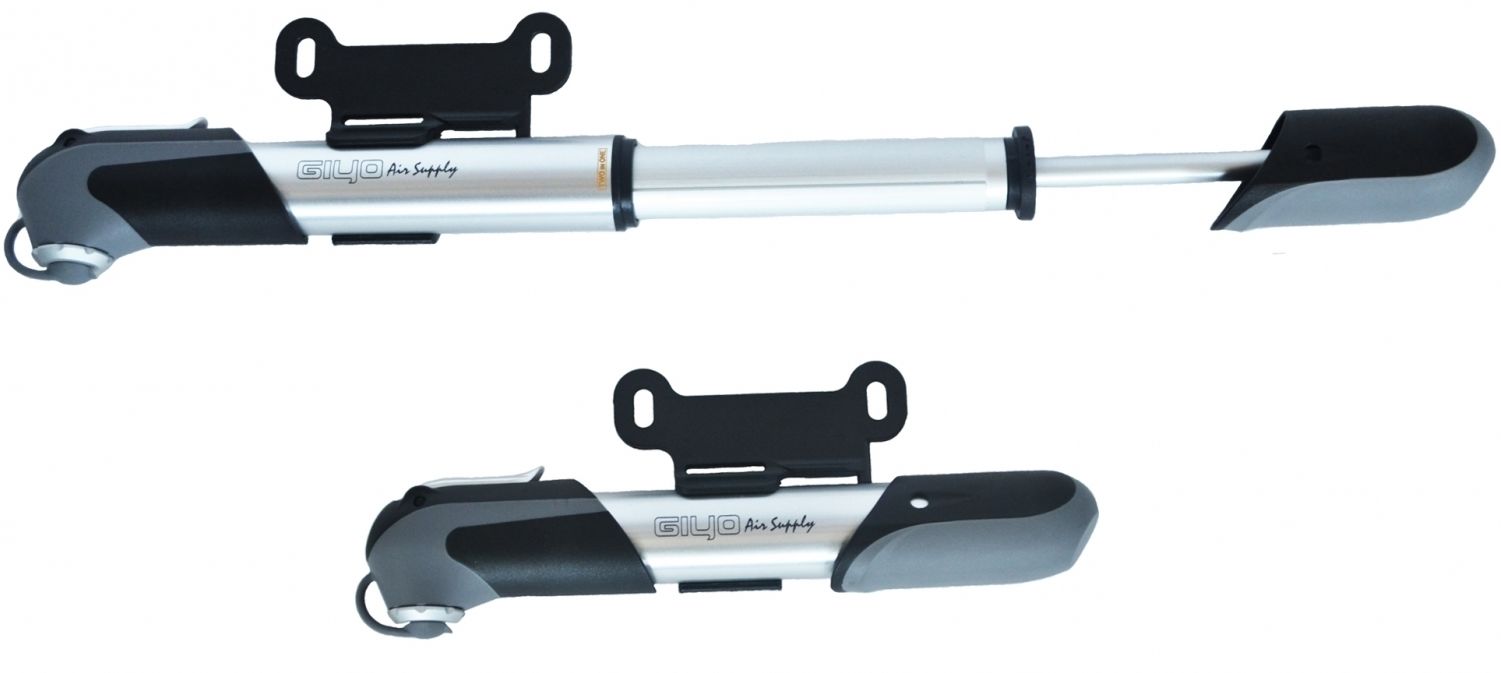 

Мининасос велосипедный телескопический Giyo GP-62A AL, 80-120psi (PUM-044), Серый