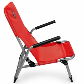 Кресло раскладное с подлокотниками Spokey Bahama красное (SL926796) - Фото №2