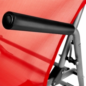 Кресло раскладное с подлокотниками Spokey Bahama красное (SL926796) - Фото №6