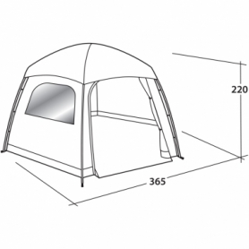 Палатка шестиместная Easy Camp Moonlight Yurt (SN928894) - Фото №2