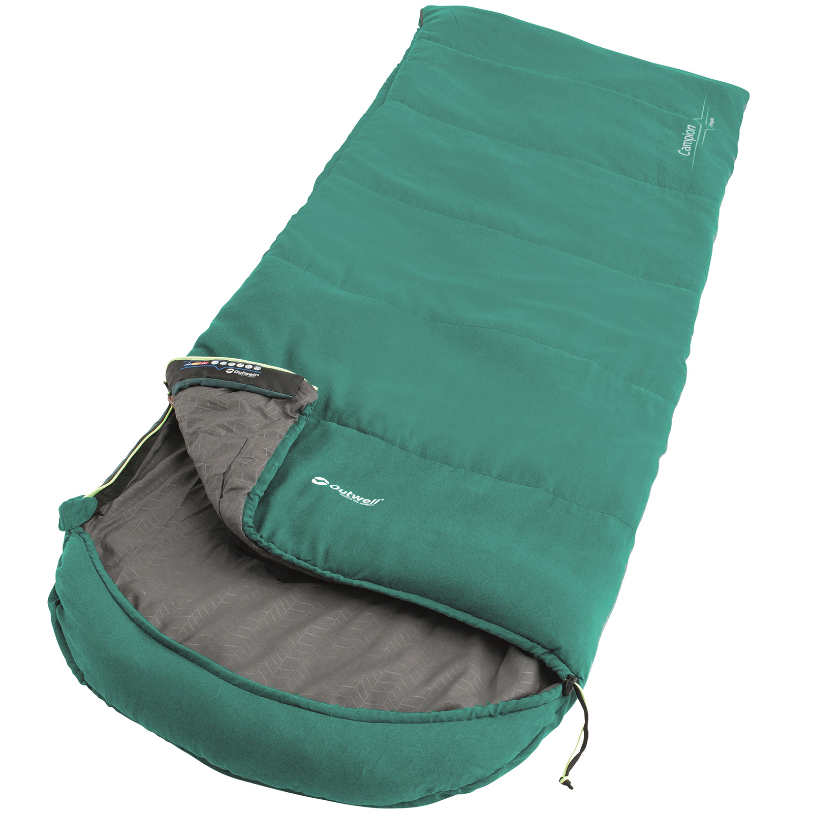 

Мешок спальный (спальник) Outwell Campion/+4°C (SN928830), Зеленый