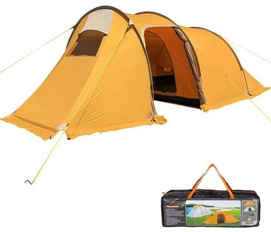 Палатка трехместная Mimir 1017 оранжевая (MM1017R)