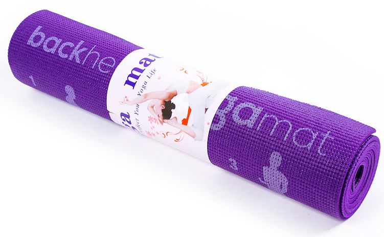 

Коврик для фитнеса (йога-мат) Back Health фиолетовый, 173х61х0,6 см (5415-17V)