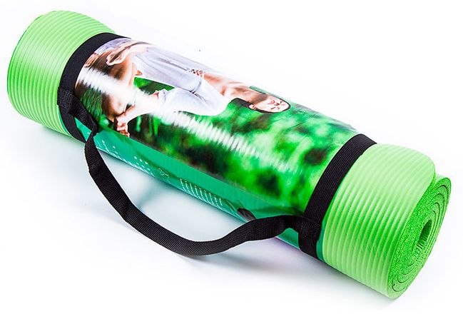 

Коврик для фитнеса (йога-мат) Back Health салатовый, 180х80х1 см (5415-16Y)