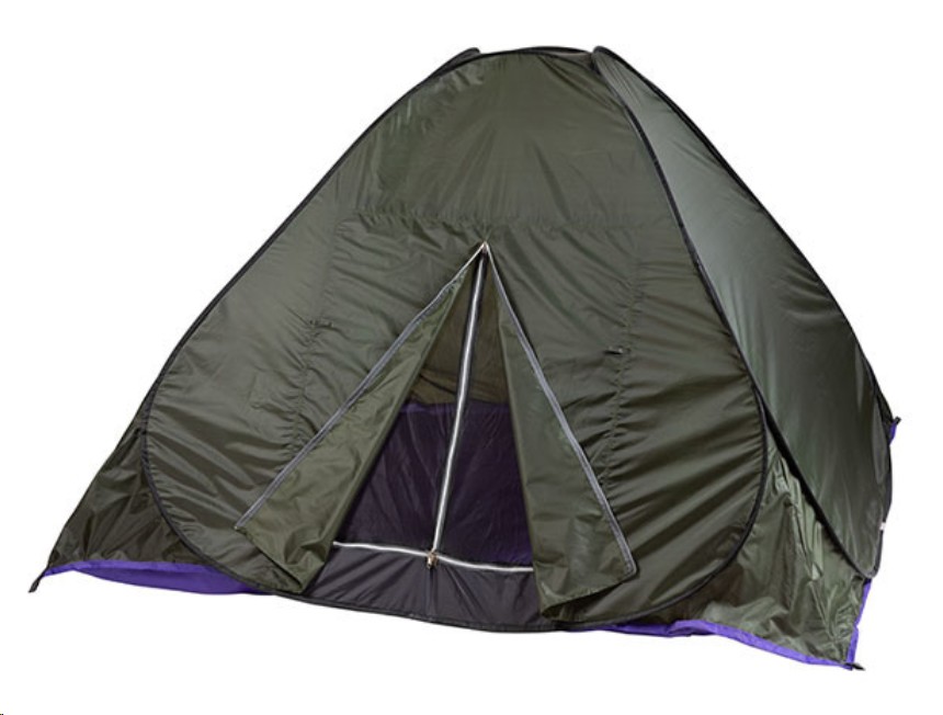 

Палатка-автомат трехместная туристическая Mountain Outdoor зеленая (HX-8135), Зеленый