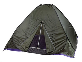 Палатка-автомат трехместная туристическая Mountain Outdoor зеленая (HX-8135)