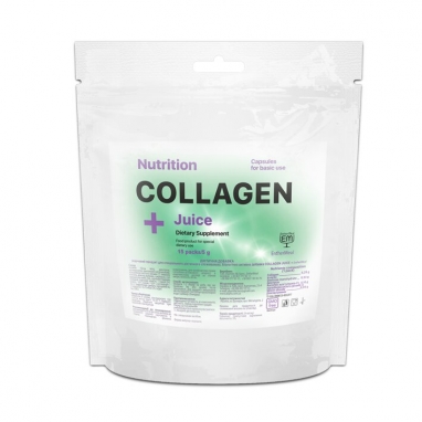 Коллаген EntherMeal Collagen Juice Клубника со сливками, 15 саше по 5 г (ABPR100108)