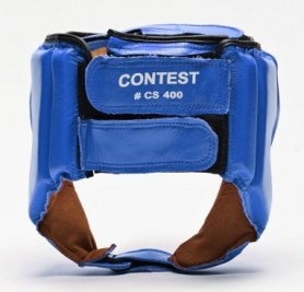 Шлем боксерский турнирный Leone Contest Blue - Фото №2