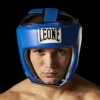 Шлем боксерский турнирный Leone Contest Blue - Фото №9