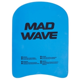 Доска для плавания детская MadWave голубая, 27,5x21x3 см (M072005_CYAN) - Фото №2