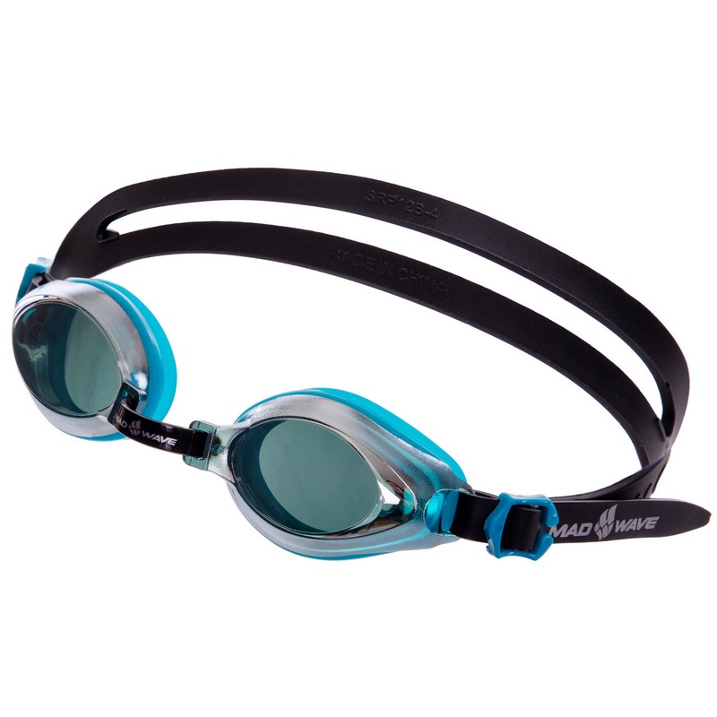

Очки для плавания детские MadWave Aqua Mirror голубые (M041504_CYAN), Голубой