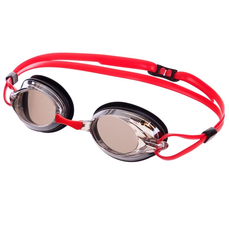 

Очки для плавания MadWave Spurt Mirror красные (M042725_RED-BLK), Красный-черный