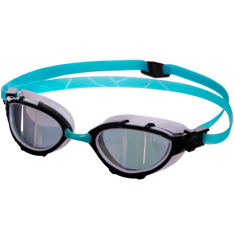 

Очки для плавания MadWave Triathlon Rainbow (M042706_CYAN-BLK), Голубой