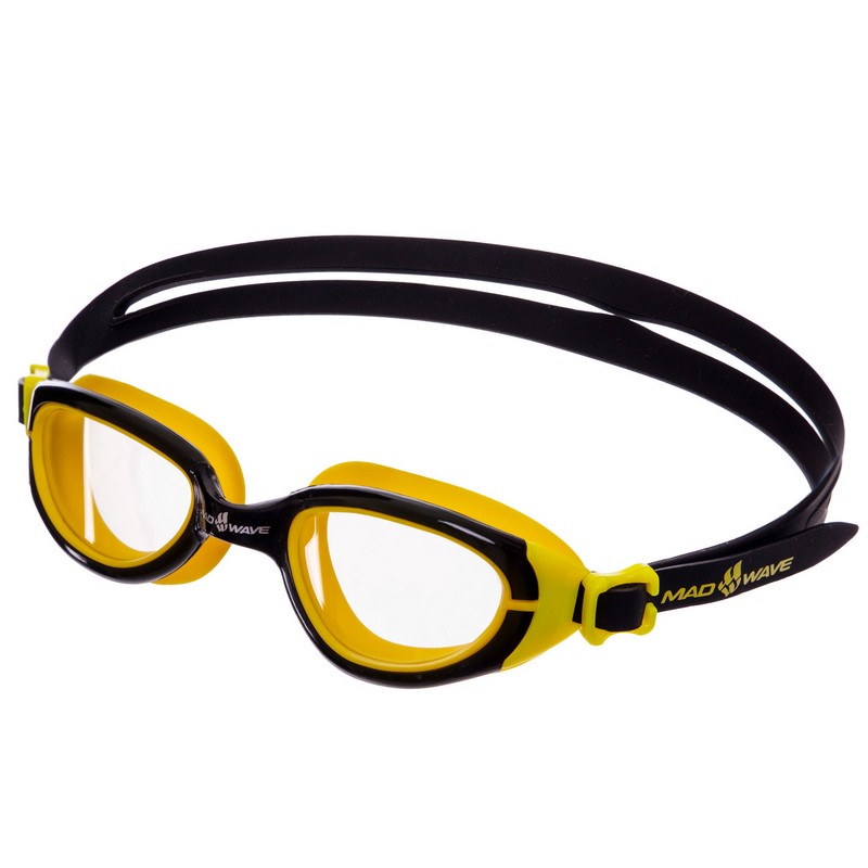 

Очки для плавания MadWave UV Bloker Junior (M041303_BLK-YEL), Желтый