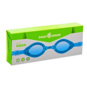 Окуляри для плавання дитячі MadWave Junior Aqua сині (M041503_BL) - Фото №5