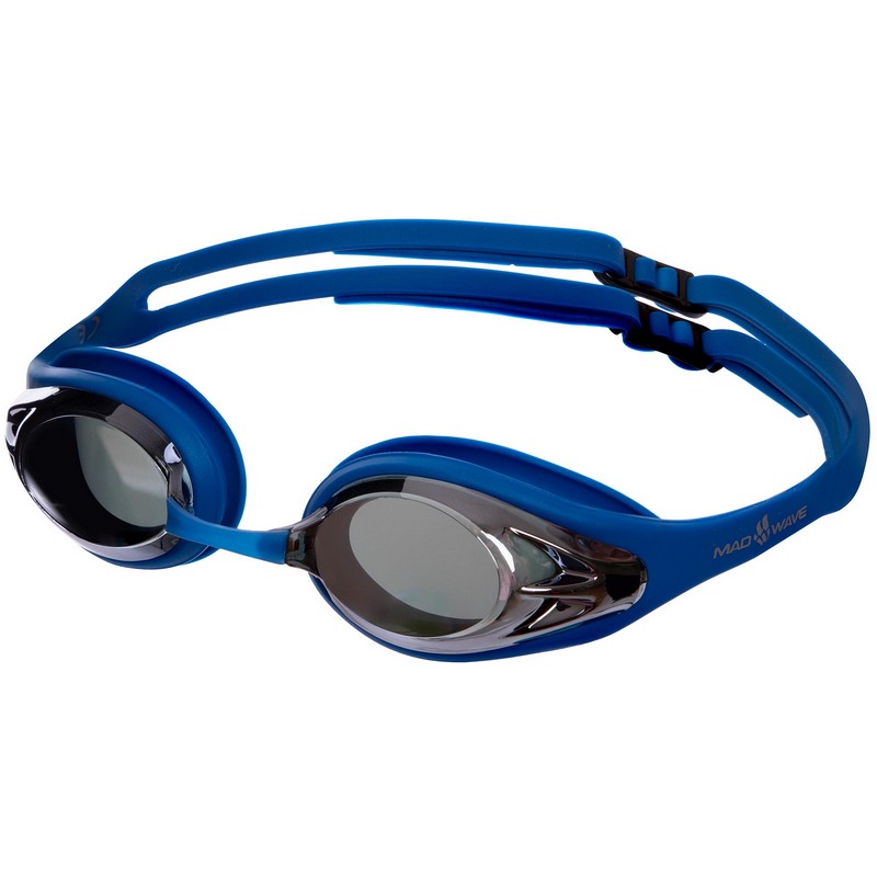 

Очки для плавания MadWave Alligator Mirror (M042714_BL), Синий