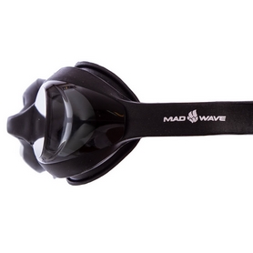 Окуляри для плавання MadWave Stretchy чорні (M043101_BLK) - Фото №2