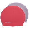 Шапочка для плавания двухсторонняя MadWave Reverse Champion красная-серая (M055001_RED-BLK)