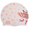 Шапочка для плавания детская MadWave Junior Little Bunny белая (M057913_WHT)