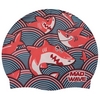 Шапочка для плавания детская MadWave Junior Sharky бирюзовая (M057911_TRQ)