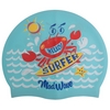 Шапочка для плавания детская MadWave Junior Surfer голубая (M057912_CYAN)