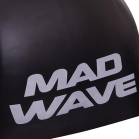 Шапочка для плавания MadWave R-Cap Fina Approved черная (M053115_BLK_L) - Фото №4