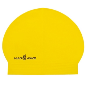 Шапочка для плавания MadWave Solid Soft желтый (M056502_YEL)