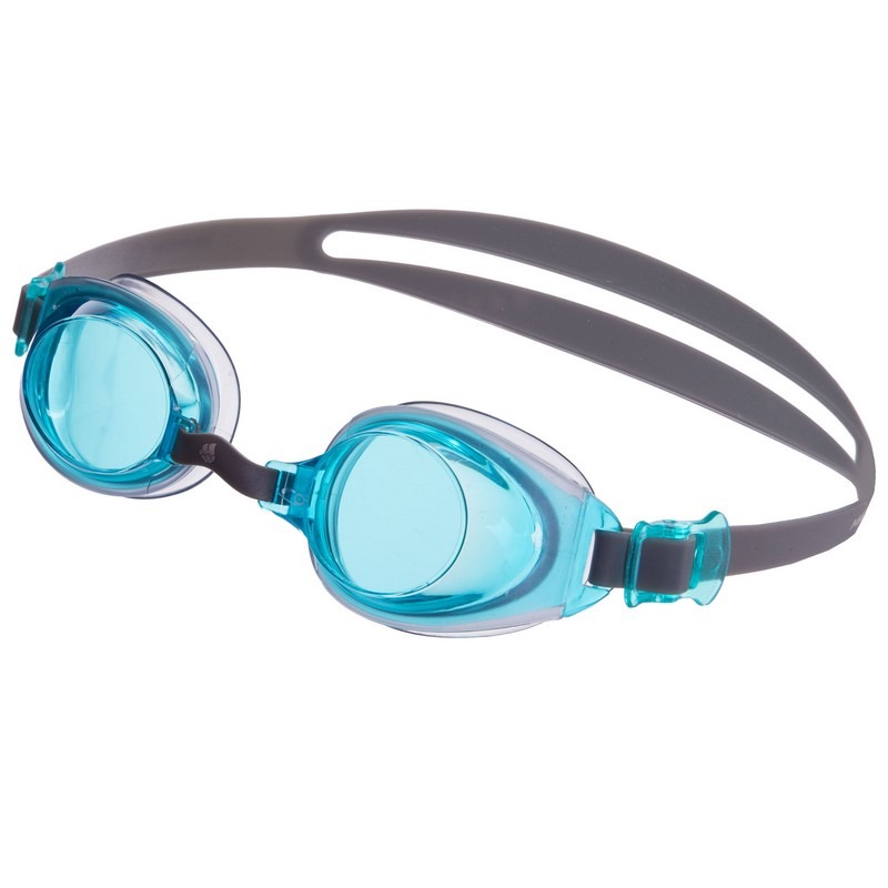 

Очки для плавания стартовые MadWave Simpler II Junior голубые (M041107_GR-CYAN), Серый-голубой