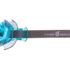 Очки для плавания стартовые MadWave Simpler II Junior голубые (M041107_GR-CYAN) - Фото №2