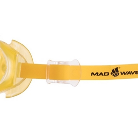 Очки для плавания стартовые MadWave Simpler II Junior серые (M041107_GR-YEL) - Фото №2