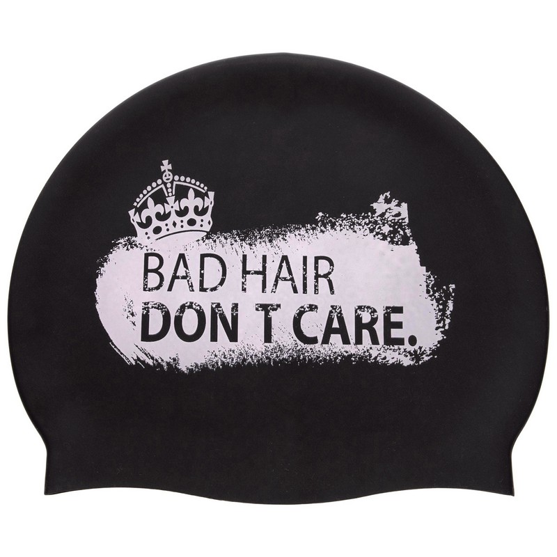 

Шапочка для плавания MadWave Don't Care (M055717_BLK), Черный