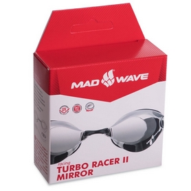 Очки для плавания стартовые MadWave Turbo Racer II Rainbow (M045807_BLK) - Фото №7