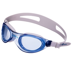 Очки-полумаска для плавания MadWave Panoramic синие (M042601_BL)