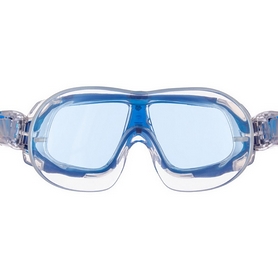 Очки-полумаска для плавания MadWave Sigyt II синие (M046301_BL-WHT) - Фото №2