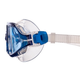 Очки-полумаска для плавания MadWave Sigyt II синие (M046301_BL-WHT) - Фото №4