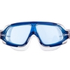 Очки-полумаска для плавания MadWave Sigyt II синие (M046301_BL-WHT) - Фото №3
