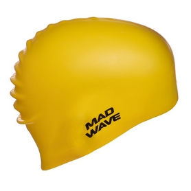 Шапочка для плавания MadWave Intensive Big желтая (M053112_YEL) - Фото №4