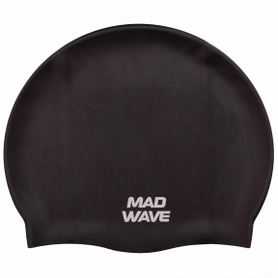 Шапочка для плавания MadWave Intensive Big черная (МM053112_BLK)