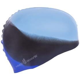 Шапочка для плавания MadWave Multi синяя (M053401_BL) - Фото №2