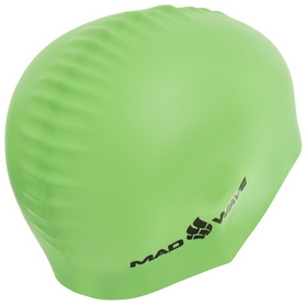 Шапочка для плавания MadWave Neon зеленая (M053502_GRN) - Фото №2